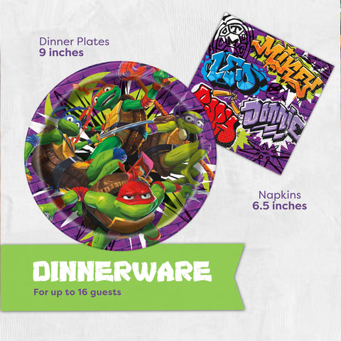 Unique TMNT plates support easy meals with sturdy, kid-friendly design.