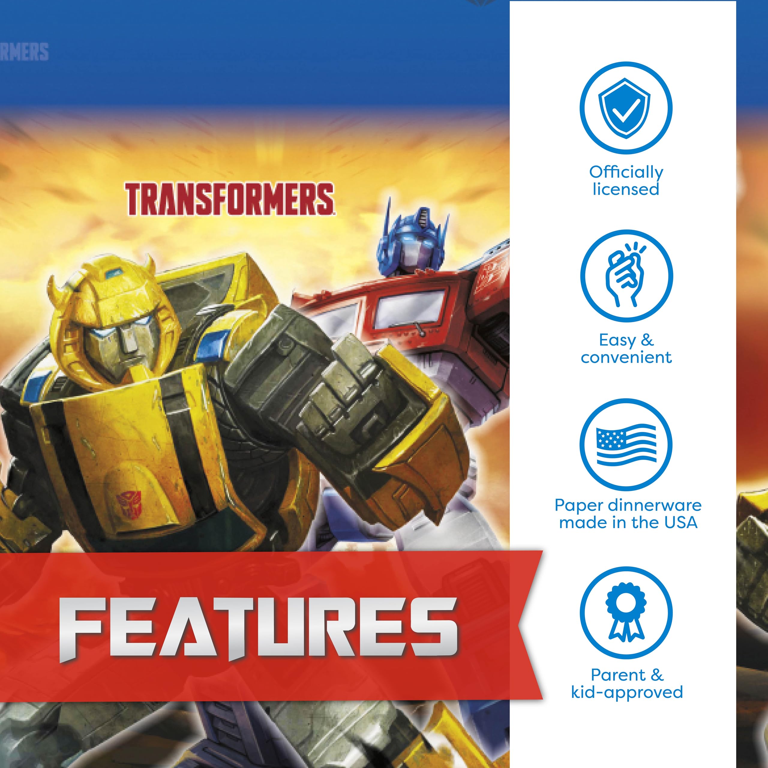 Unique Transformers It's My Birthday button highlighting the guest of honor