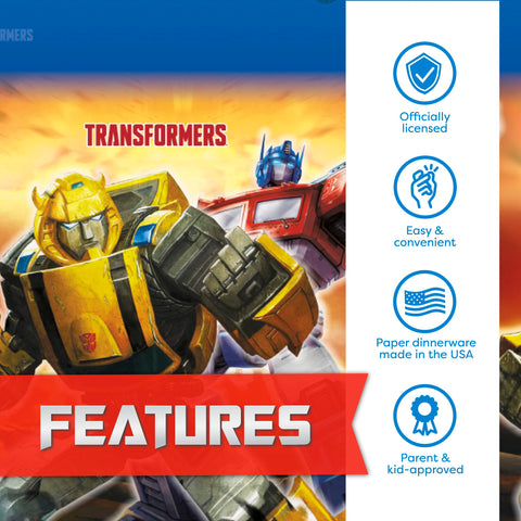 Unique Transformers It's My Birthday button highlighting the guest of honor