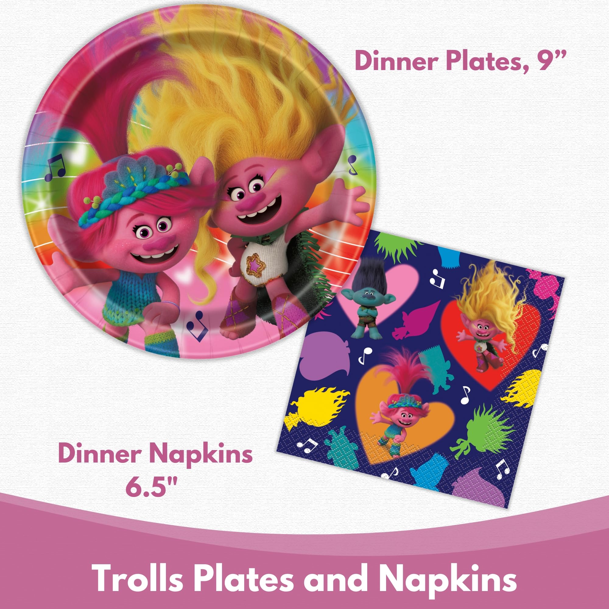 Unique Trolls checklist helps keep party setup organized.