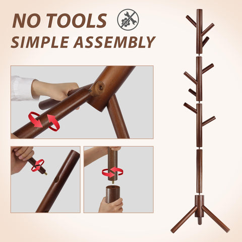 Unisakey coat rack base design emphasizing stability