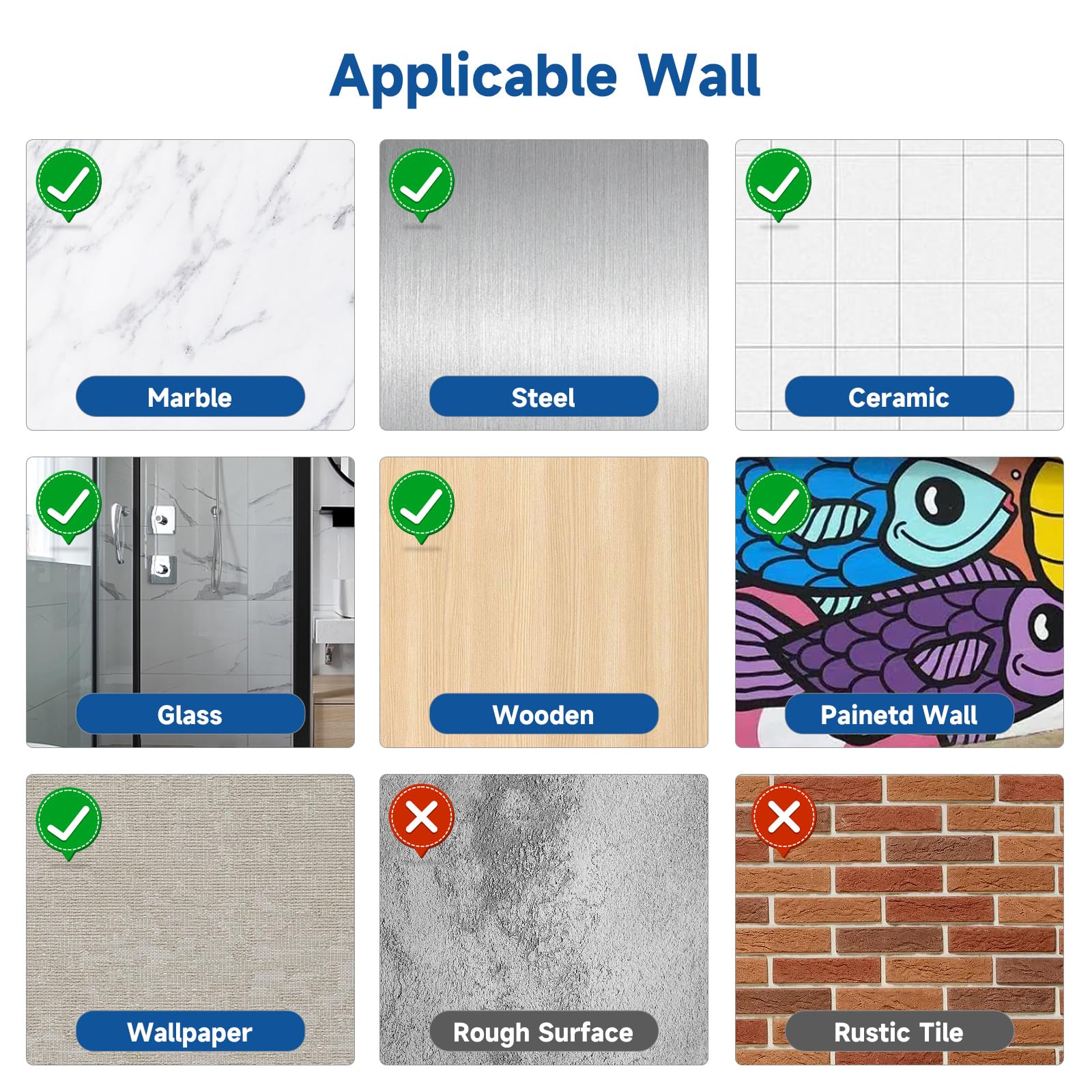 Unisense no-drill installation kit simplifies wall mounting.