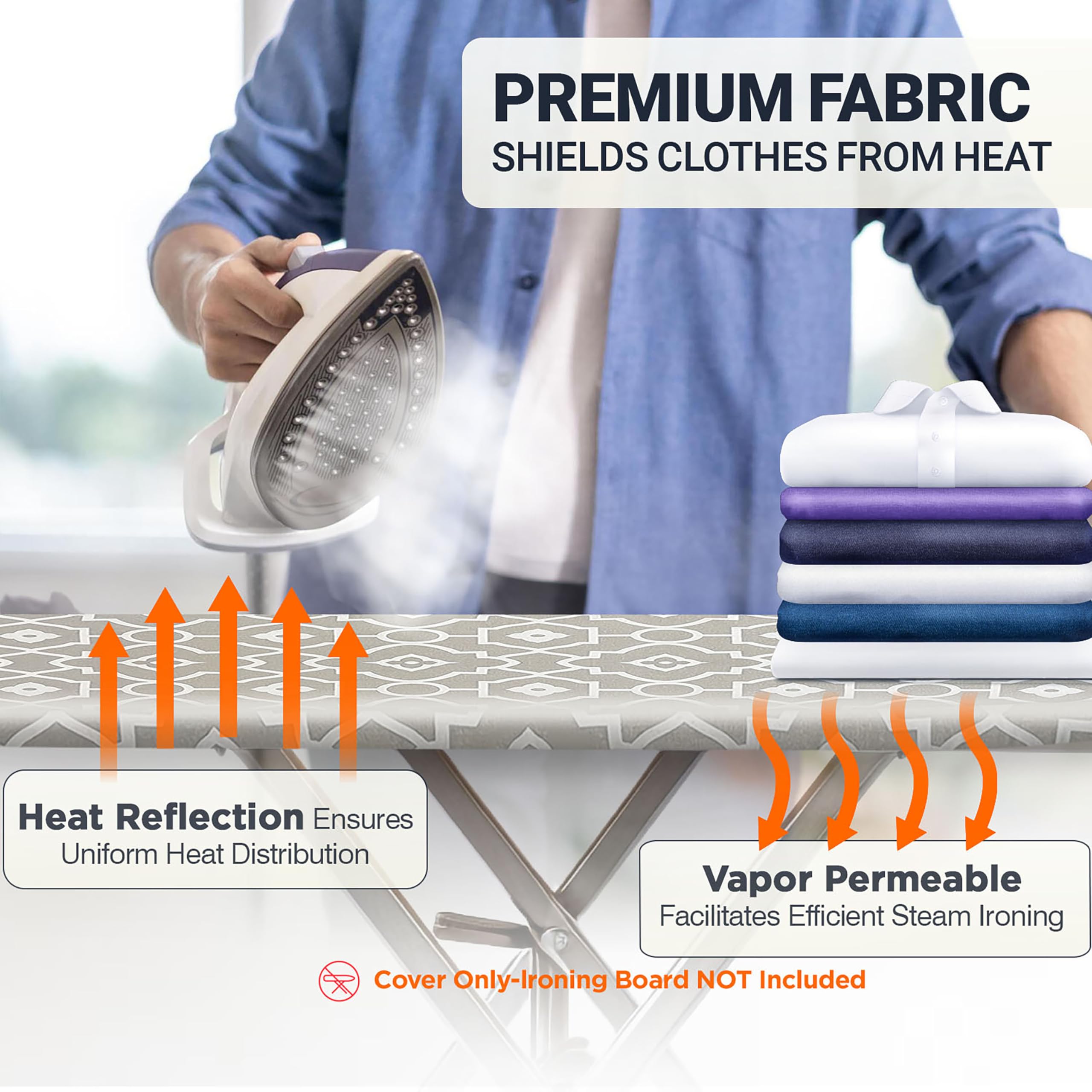 UniSimp geometric-pattern cover adds style while protecting fabrics