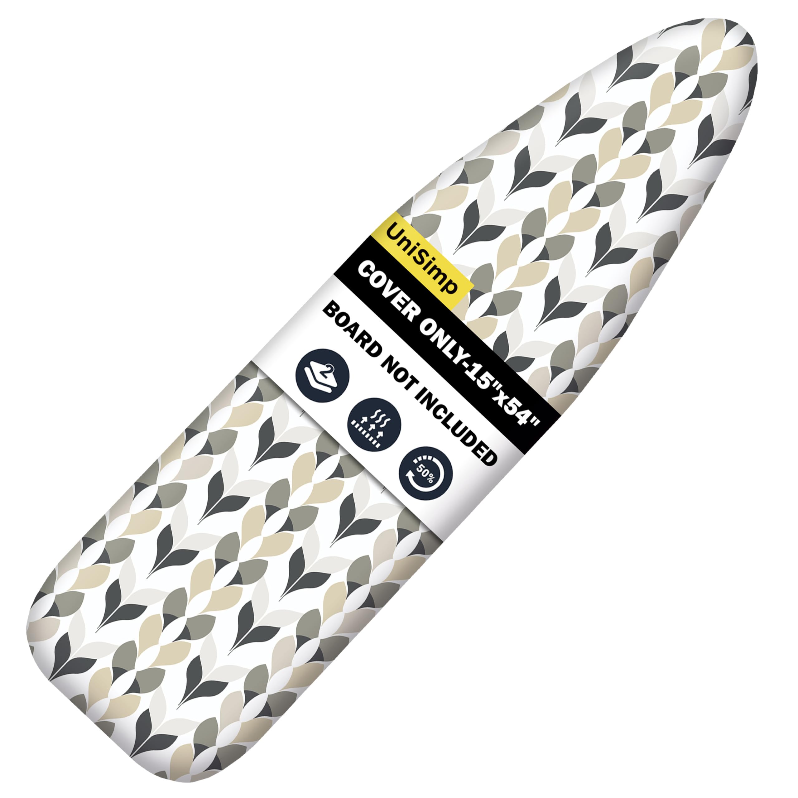 UniSimp ironing-board cover 15x54 natural cotton for a clean, chemical-free ironing surface