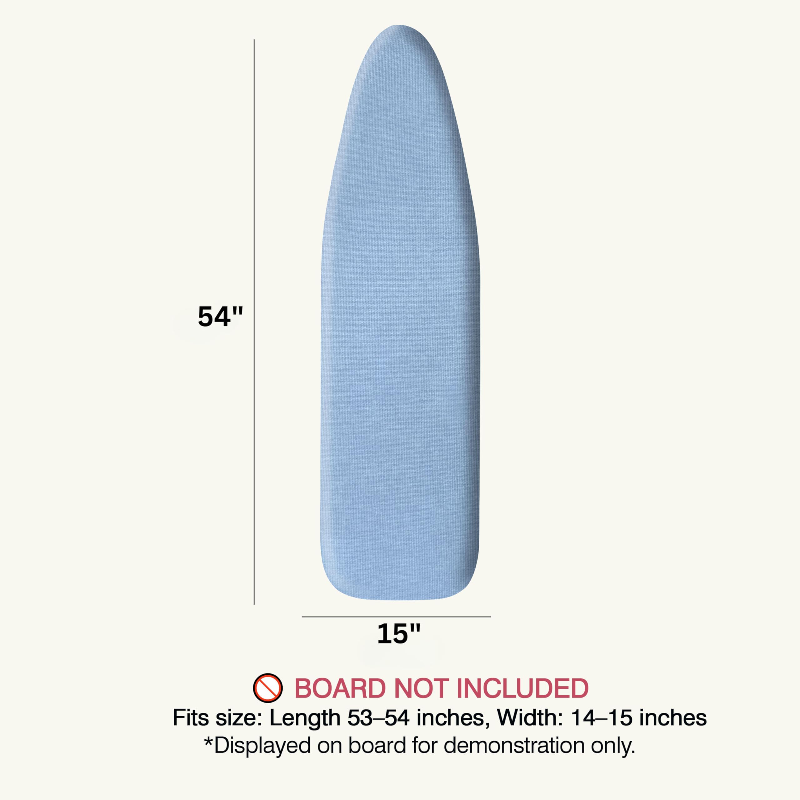 UniSimp ironing board cover scorch-resistant padding helps withstand high heat without scorching