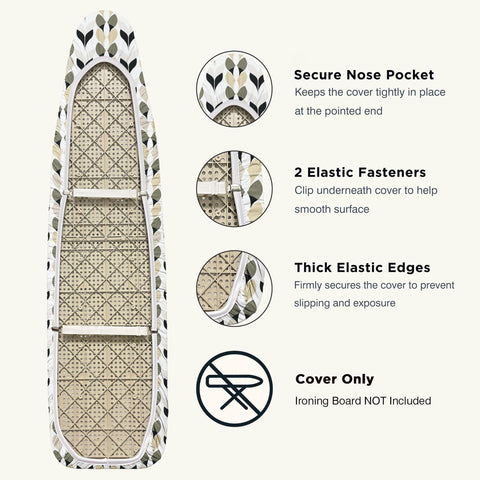 Standard-size UniSimp cover fits boards 13-15 inches wide and 53-54 inches long
