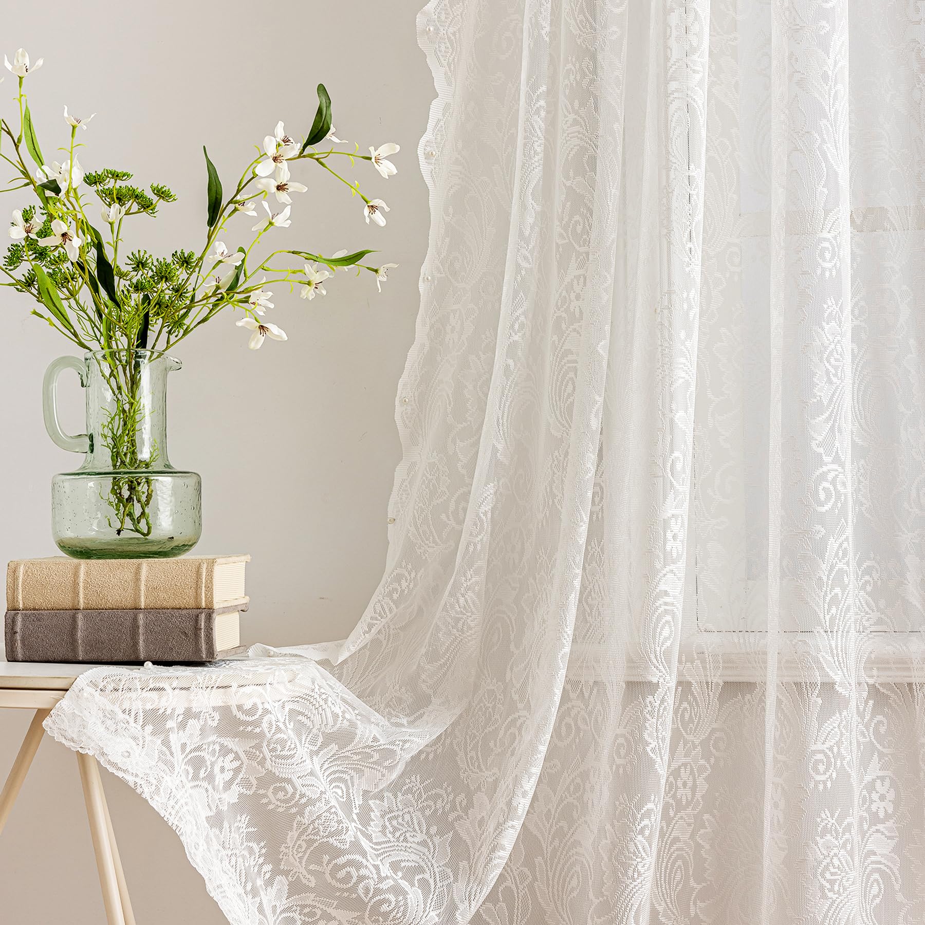 UNISTAR light-filtering sheer softly brightens rooms.