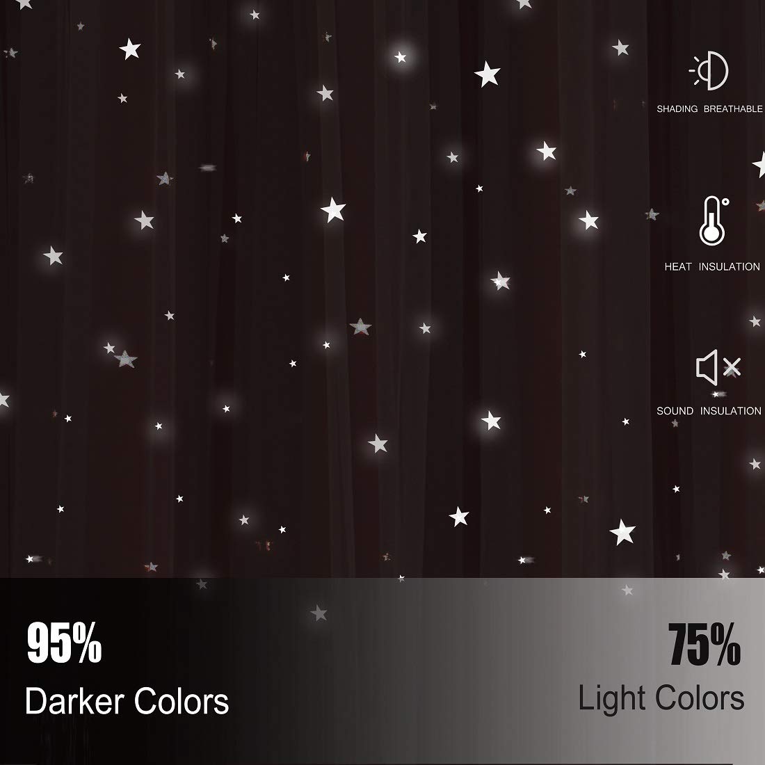 UNISTAR Stars lace-inside detail adds elegant texture to curtains