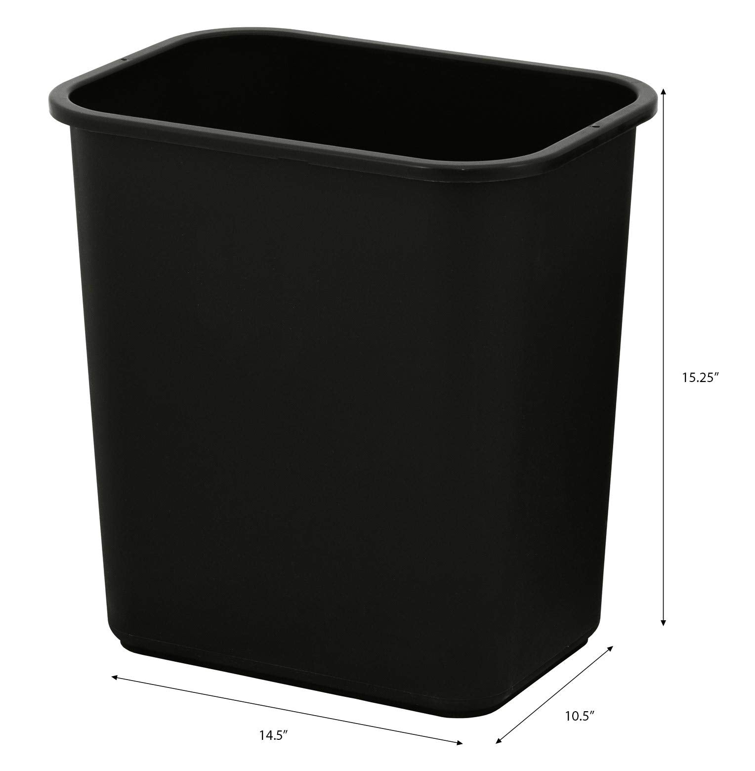 United Solutions 28-quart space-saving bin keeps small spaces tidy and easy to wipe clean