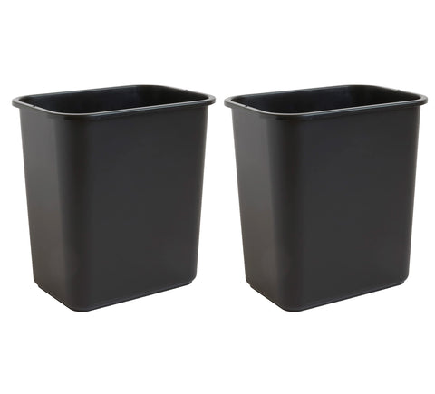 United Solutions 7-gallon trash can fits neatly under a desk for space-saving organization