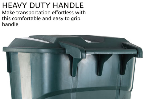 ECOSolution 32gal outdoor bin in eco-green for durable outdoor use.