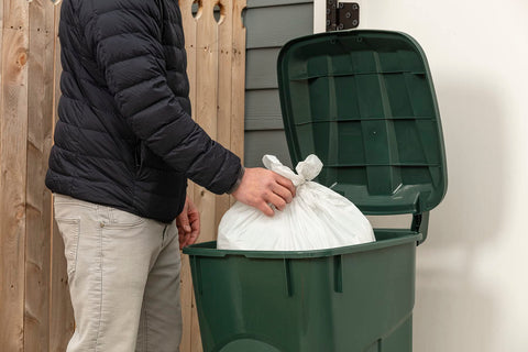 Pack of 2 ECOSolution bins suits yard and garage organization.