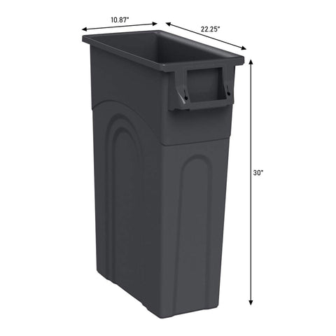 United Solutions Highboy side profile demonstrates slim tall design in tight spaces.