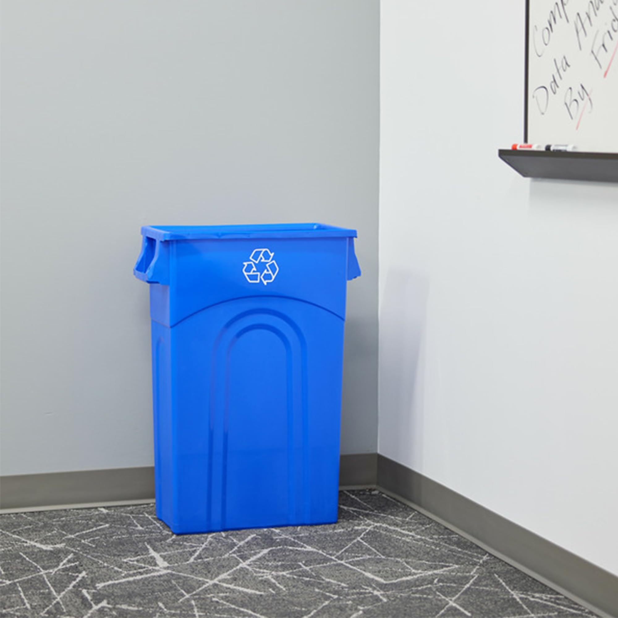 United Solutions Highboy bin dustpan edge for sweep-in cleanup