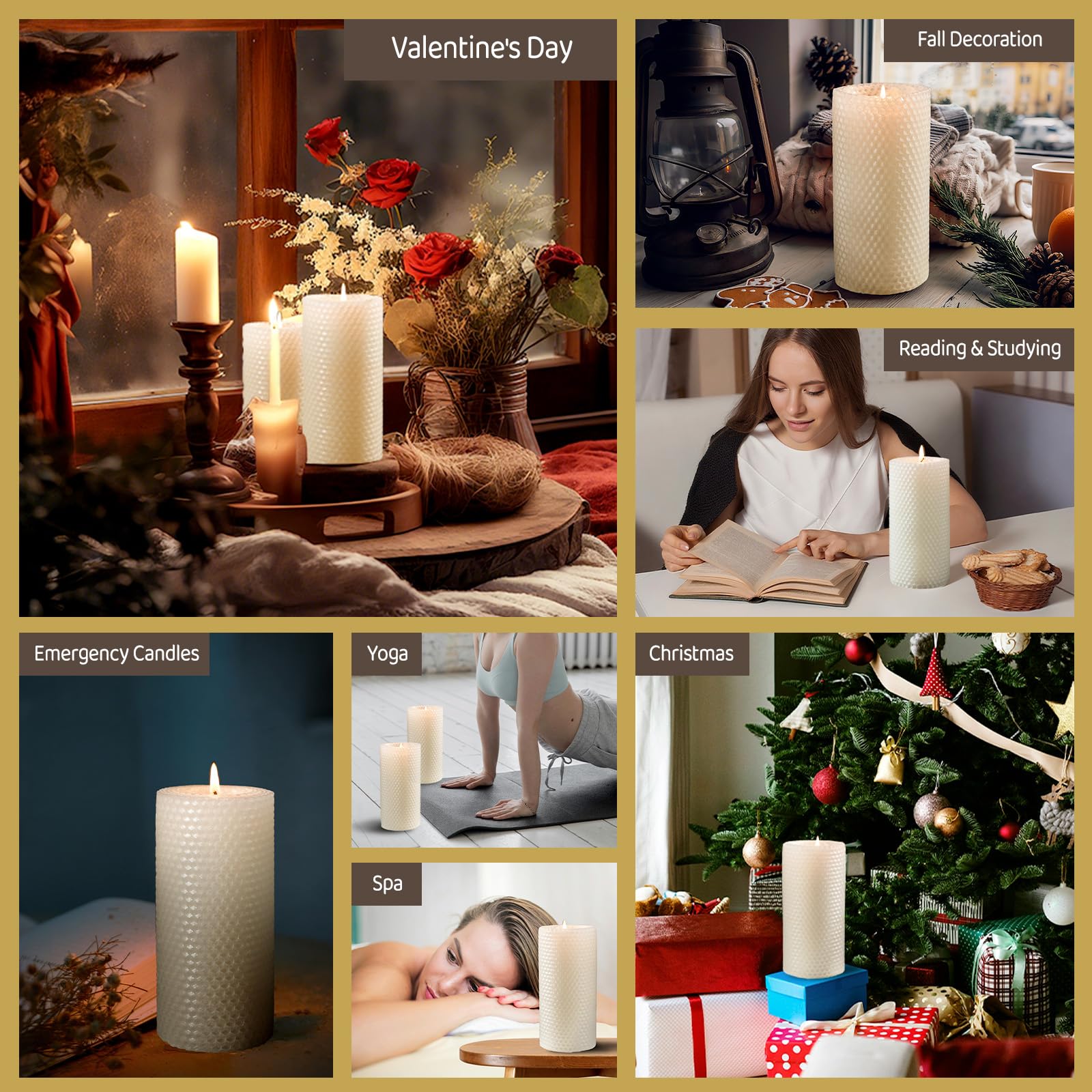 Uniteland gift-ready beeswax candle pack for thoughtful home decor.
