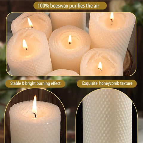 Uniteland long burn time candle for steady, dripless glow.