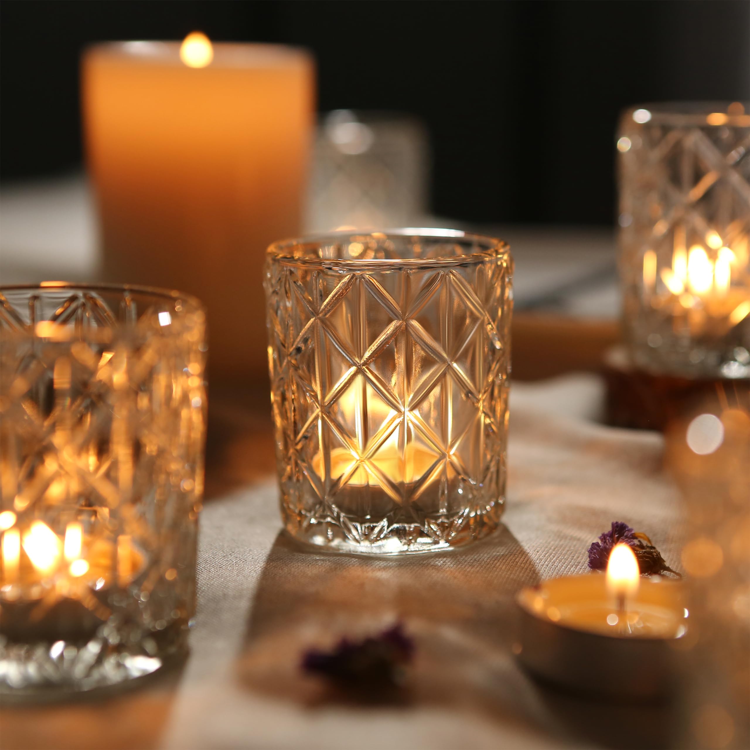 Uniteland tealight holders for table centerpieces elevate wedding decor with a luminous glow.