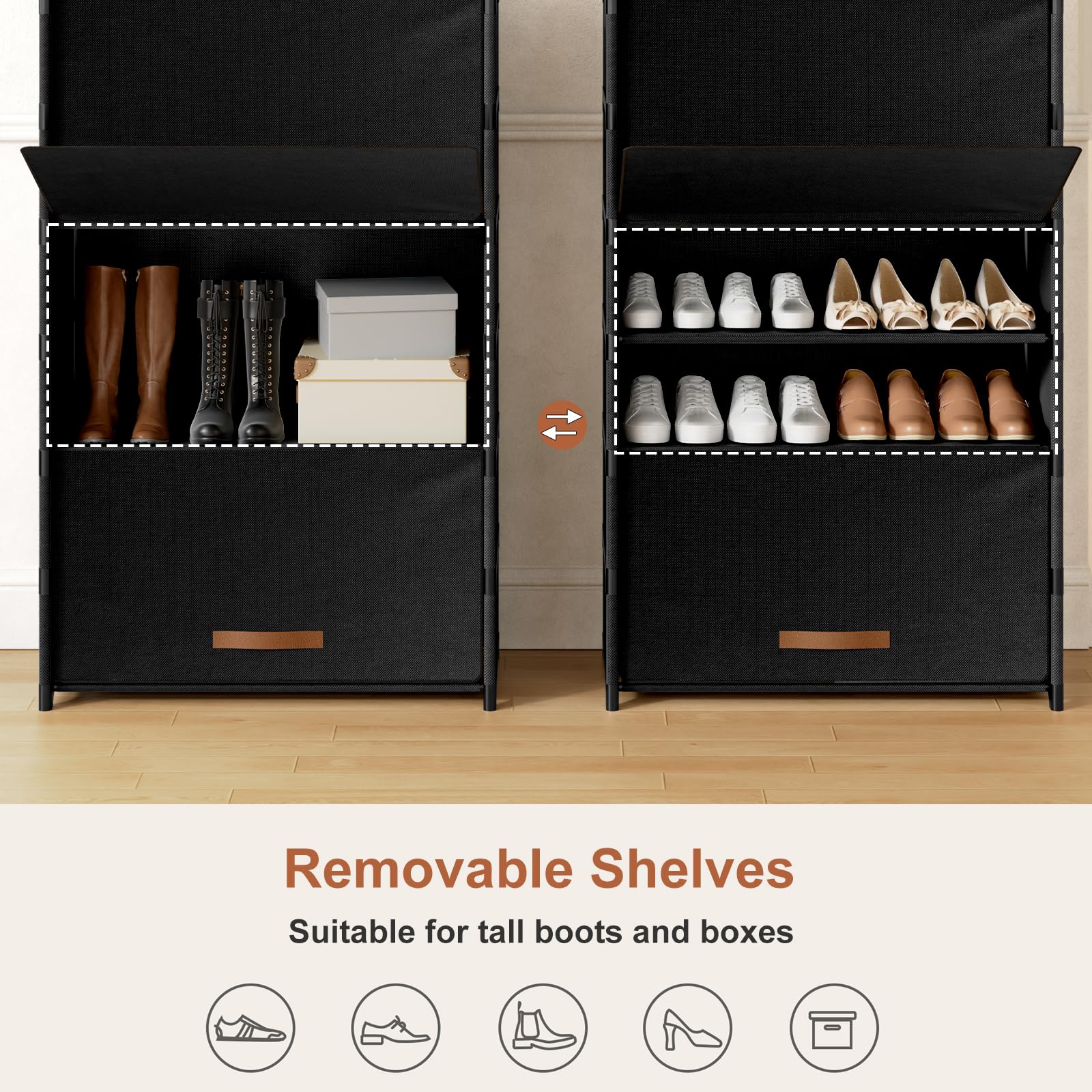 UNITSTAGE hallway storage in entryway with 9 tiers