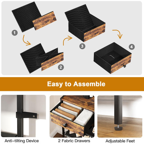 UNITSTAGE rustic brown aesthetic enhances home decor