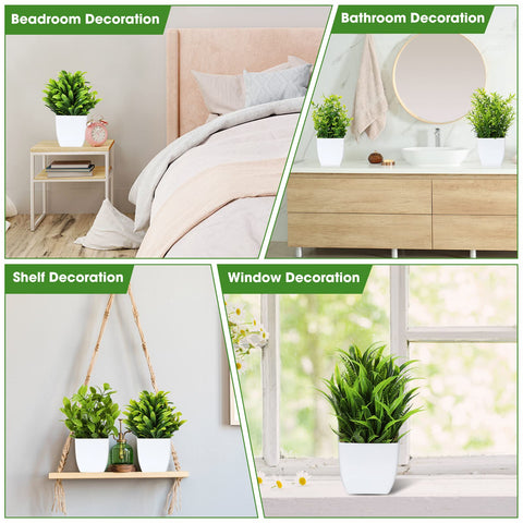Unittype bathroom and bedroom decor set for easy ambiance