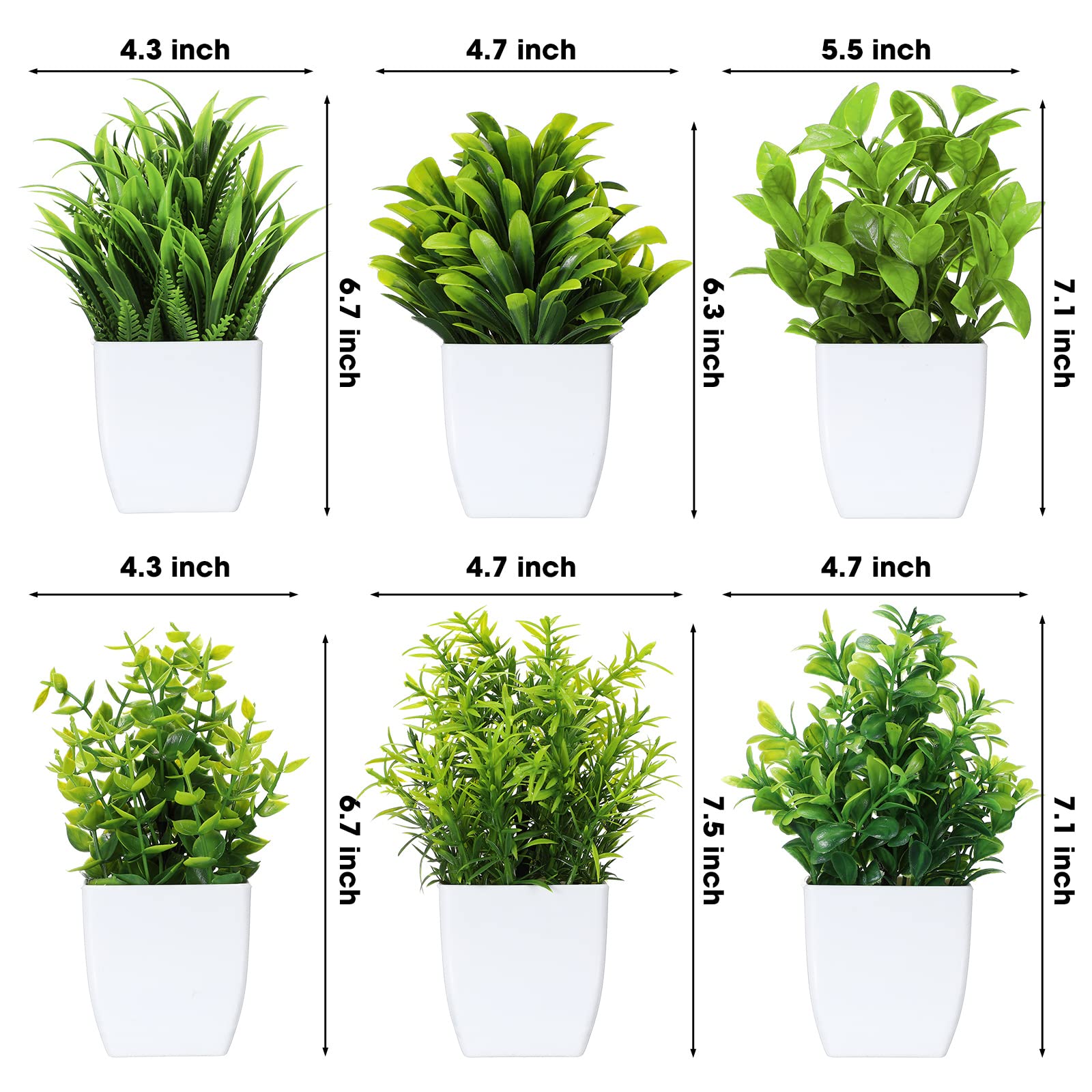 Unittype rosemary artificial plant in white pot adds a fresh, lasting accent
