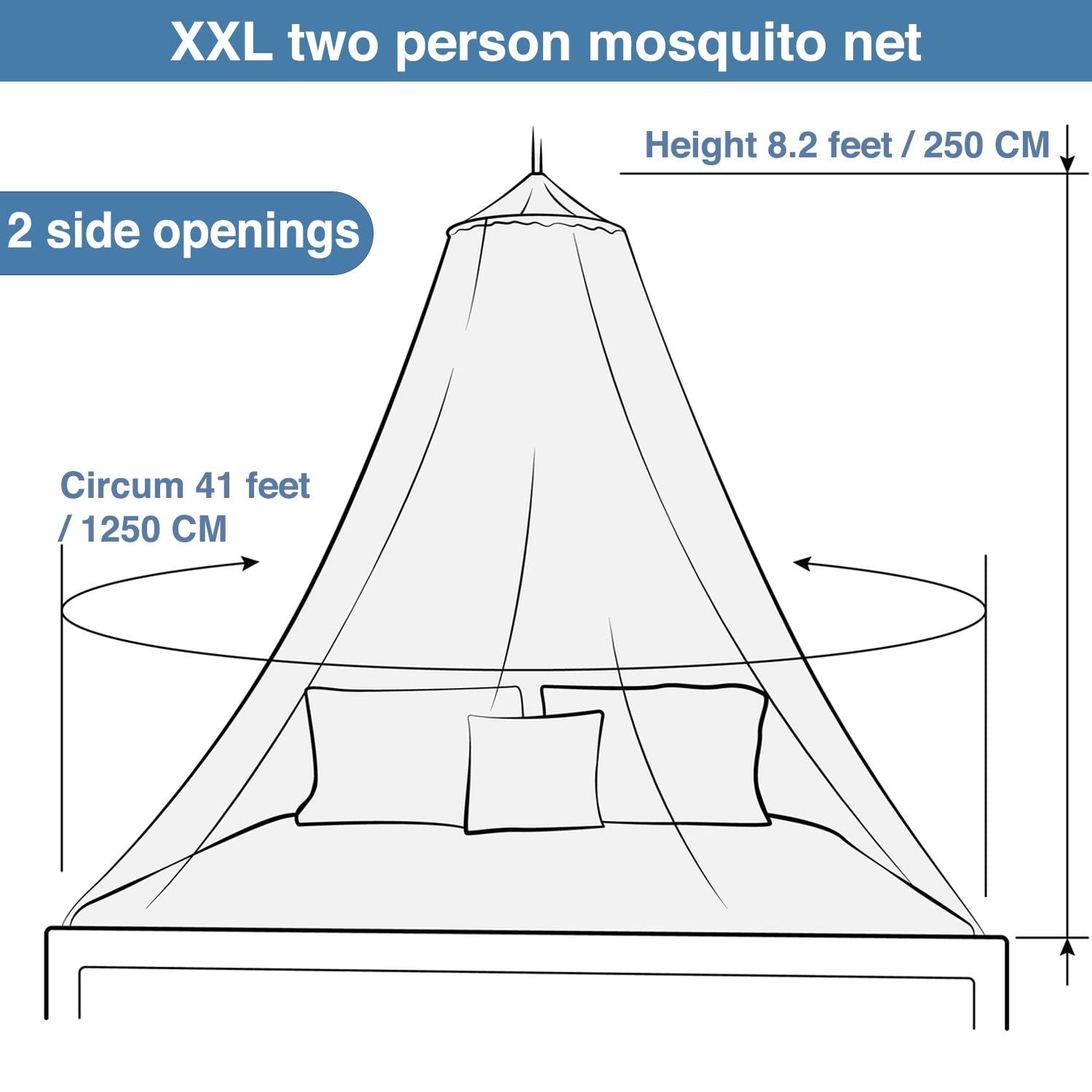 Universal Backpackers premium polyester 256-mesh net for durable use
