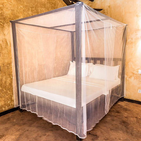 Universal Backpackers king-size ready mosquito net suitable for large beds.