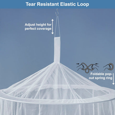 Universal Backpackers XL net size fits from single to king beds.