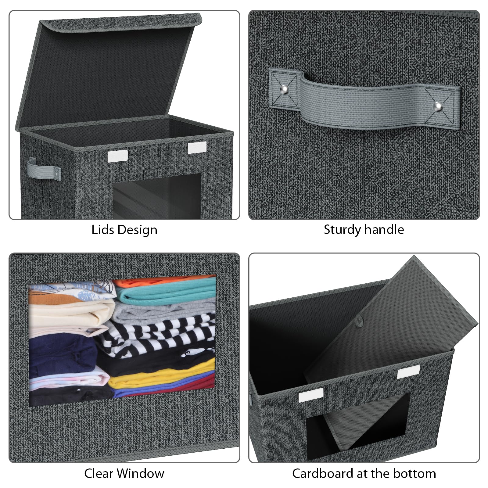 Univivi large 10-gallon capacity stores seasonal clothing.