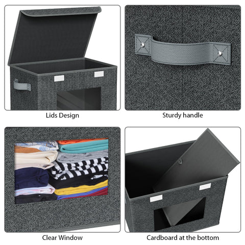 Univivi large 10-gallon capacity stores seasonal clothing.