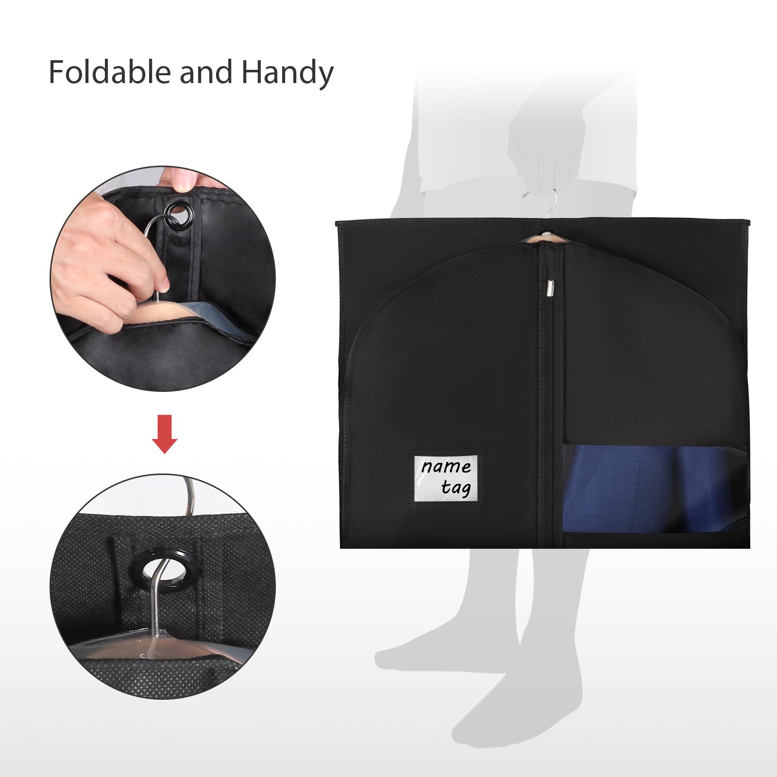 Univivi bottom grommets support folding storage for trips.