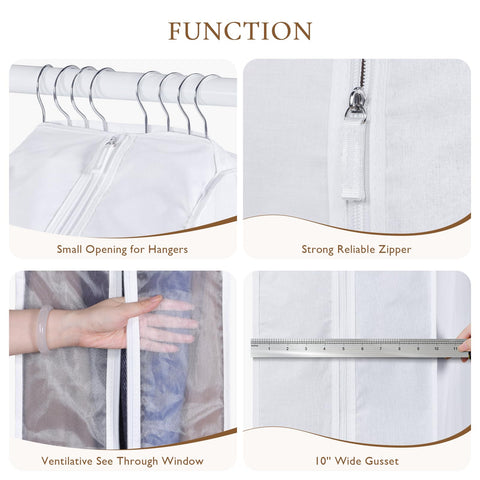 Univivi 2-pack garment bags for organized closet storage