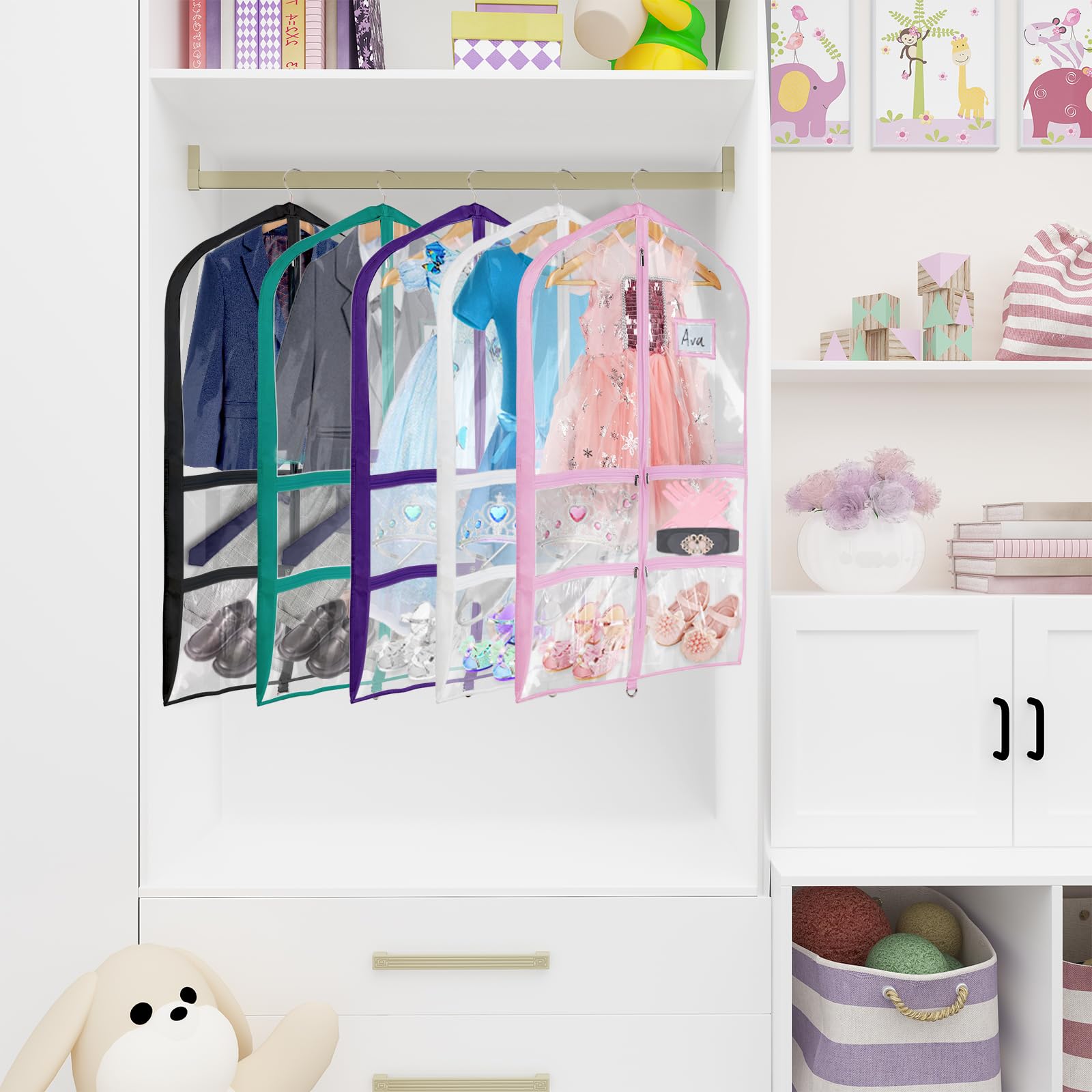 Univivi two-pack set keeps dance gear organized for competitions.