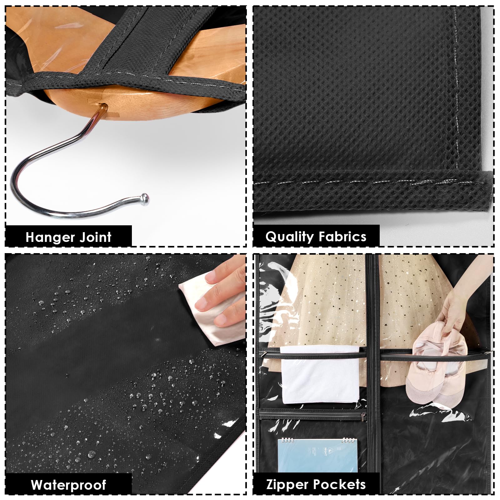 Univivi bag with durable nylon zipper and D-ring enables smooth access in busy dressing rooms.