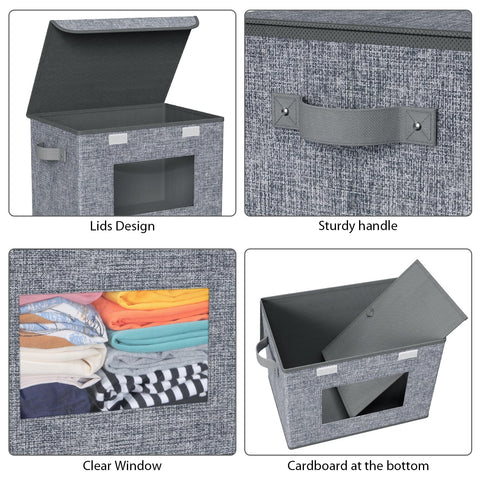 Univivi large-capacity bin stored with towels demonstrating versatility.