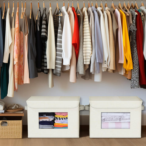 Univivi multi-purpose storage box ideal for closet and bedroom organization.