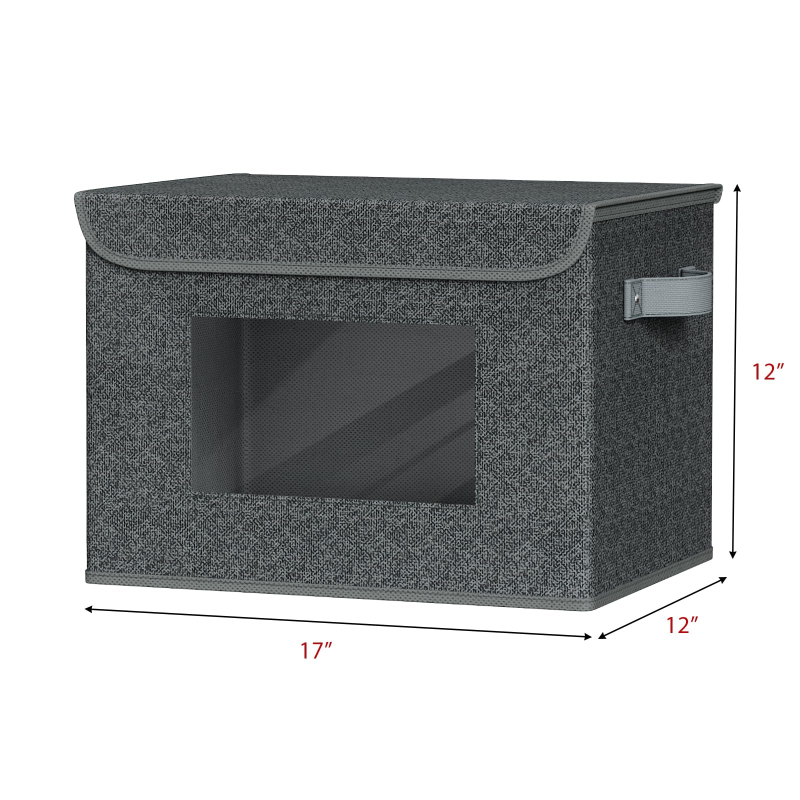 Univivi storage box clear window view enables quick content checks.