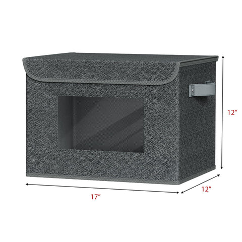 Univivi storage box clear window view enables quick content checks.