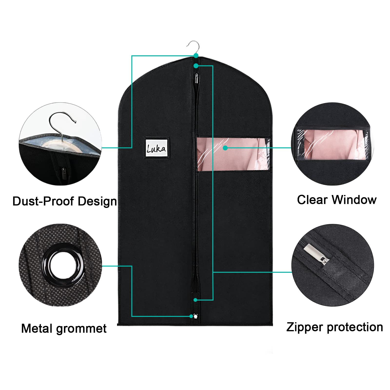 Durable zipper on Univivi bag provides smooth access.