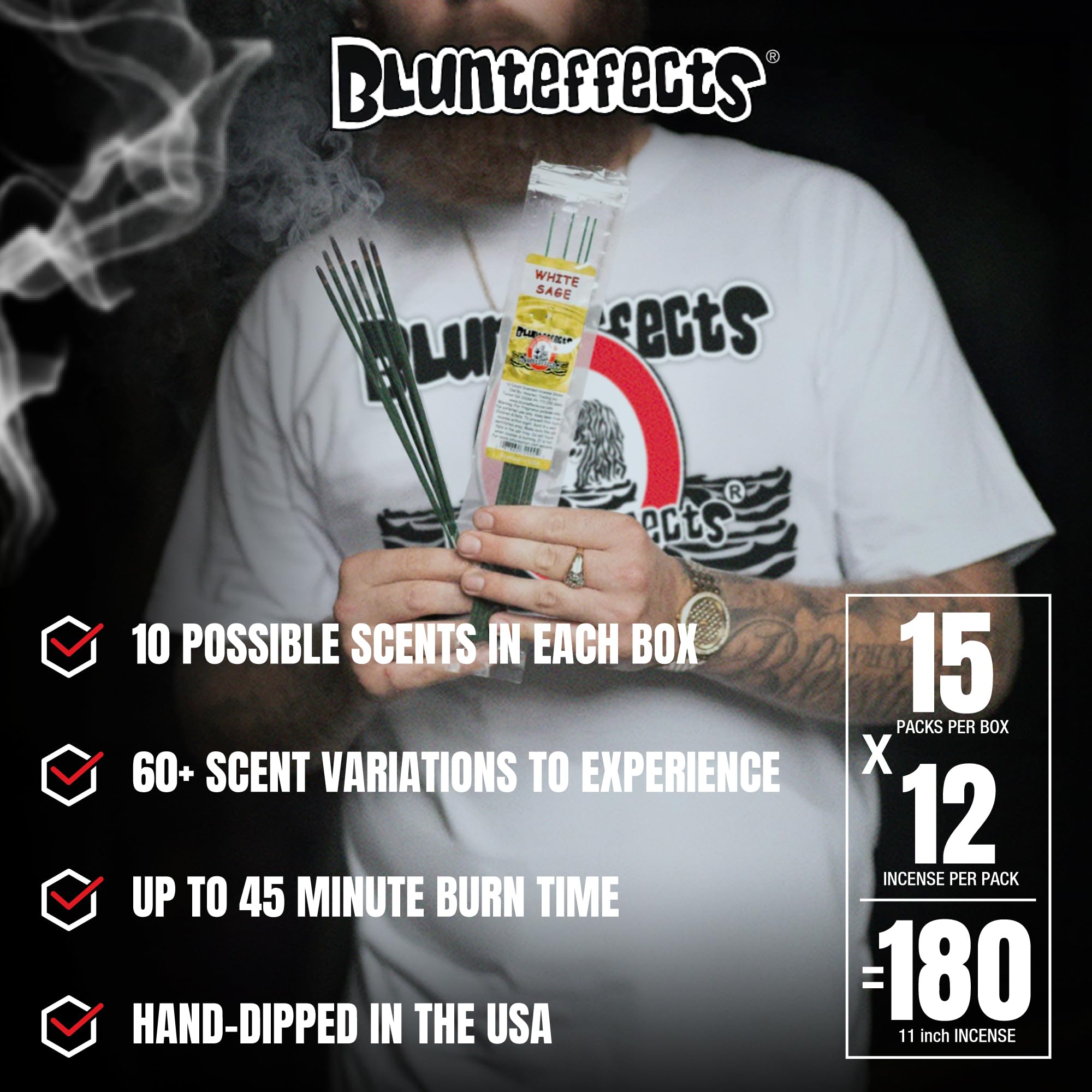 UNP Blunteffects long-lasting aroma enhances focus during study or work.