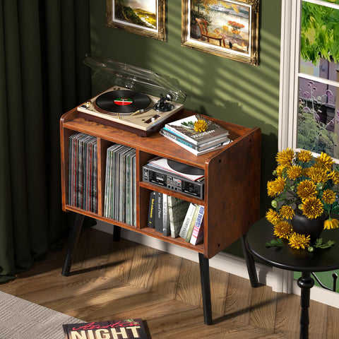UODERS record player table cable management hole for tidy cords