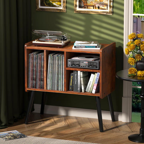 UODERS record player table top view showing ample surface for turntable and speakers