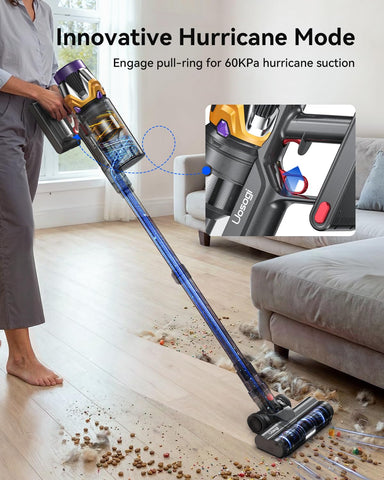 Uosogi wall-mount dock keeps vacuum and heads neatly organized