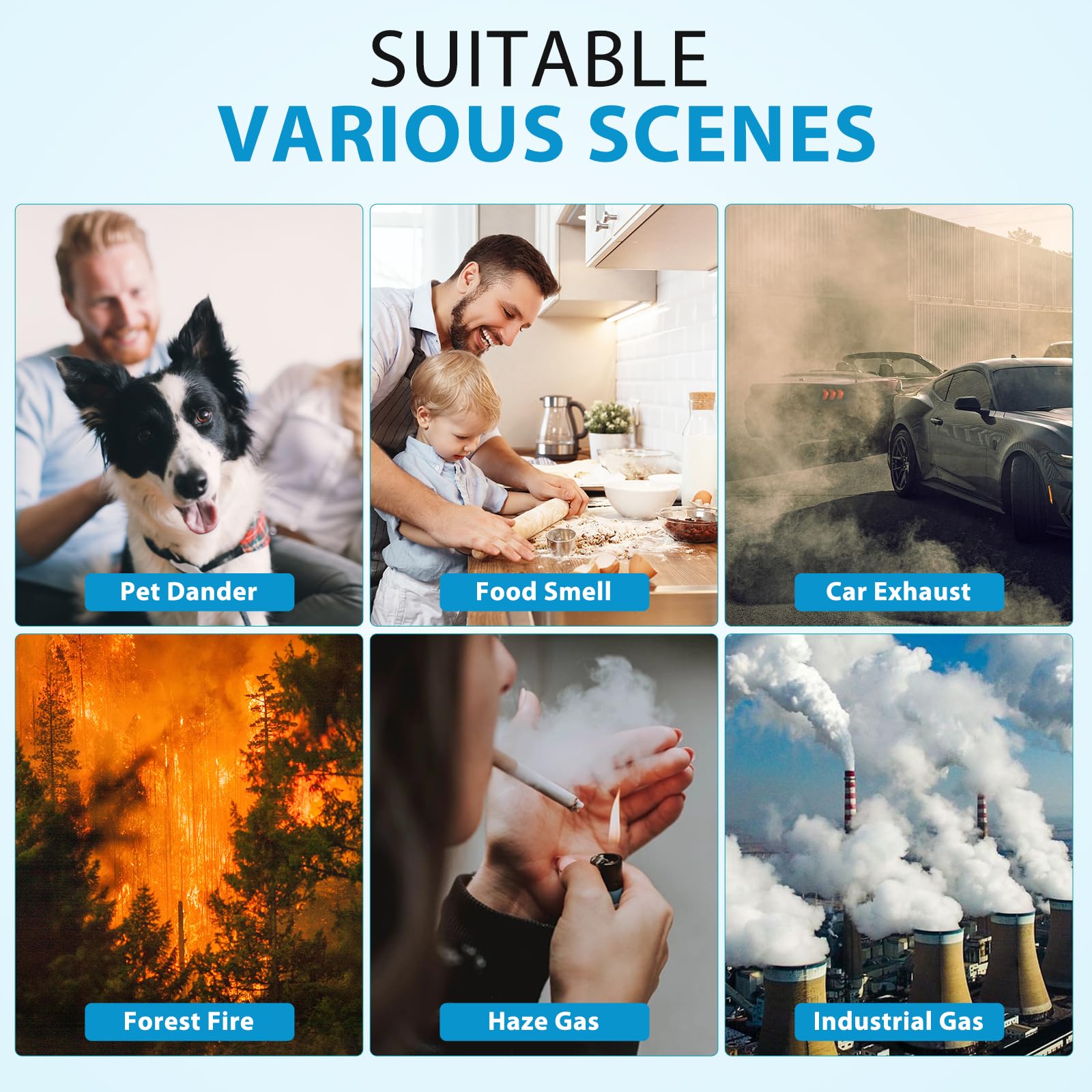 UOUOLONUN activated carbon layer reduces common odors.