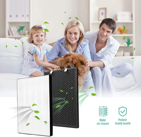 Includes two HEPA, two carbon, two pre-filters