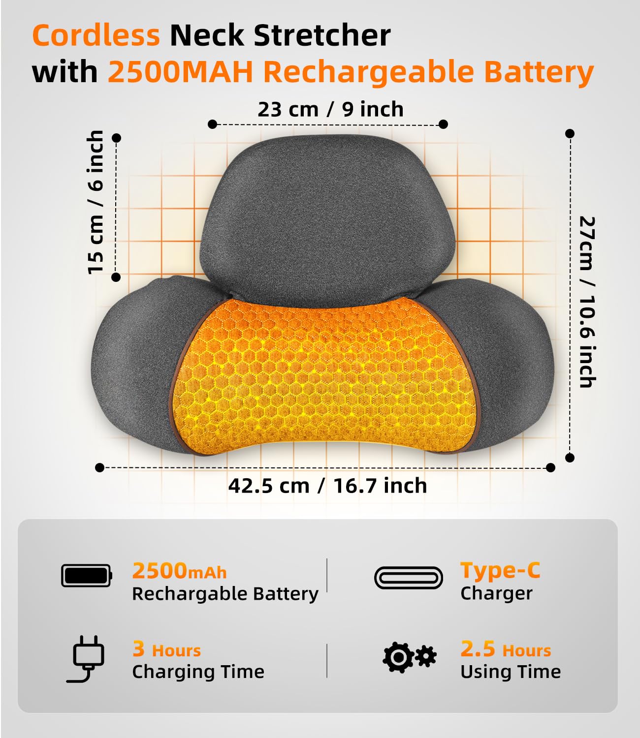 Upalled three heat levels for customizable warmth.