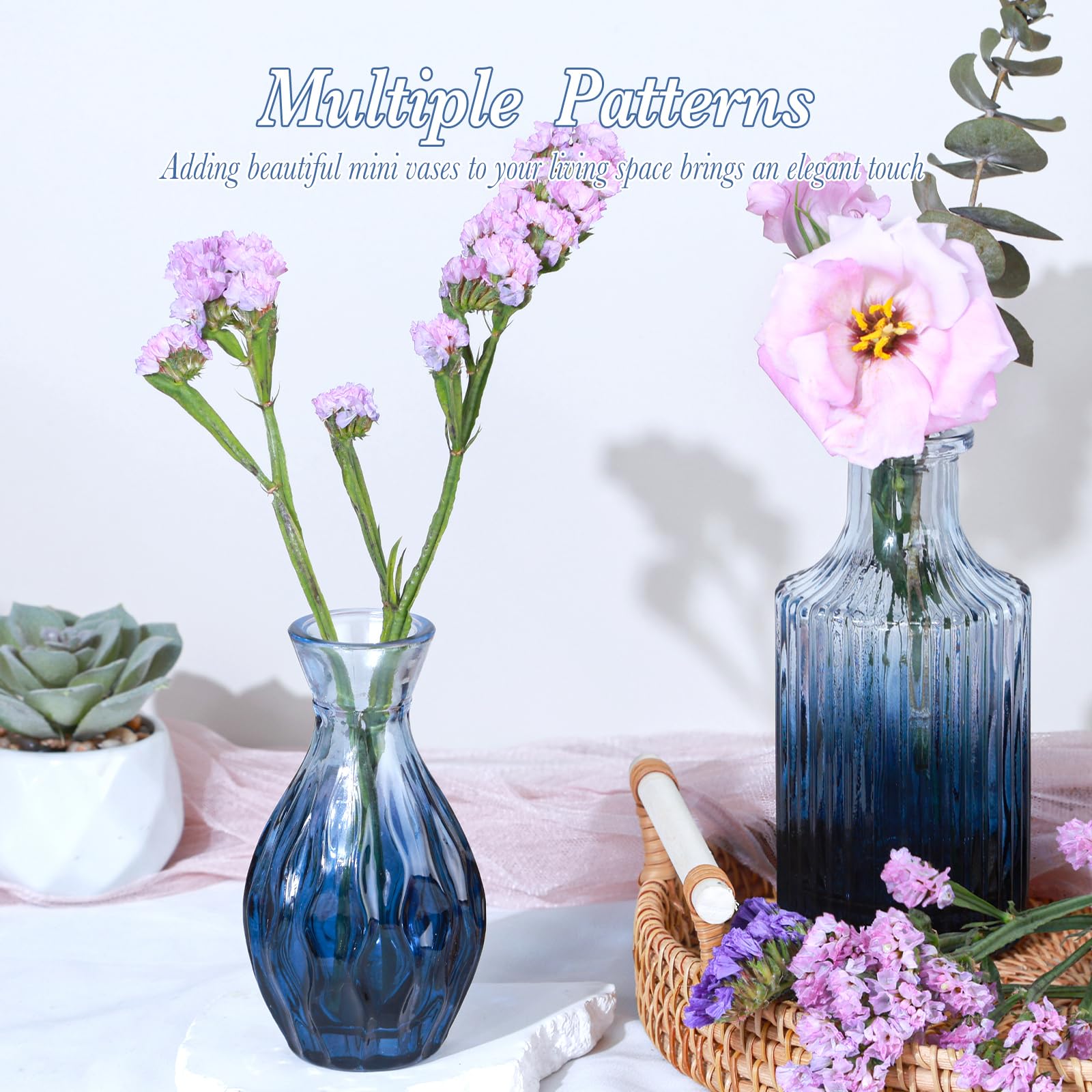 UPBUD bulk set of 12 bud vases suits wedding and party decors in bulk.