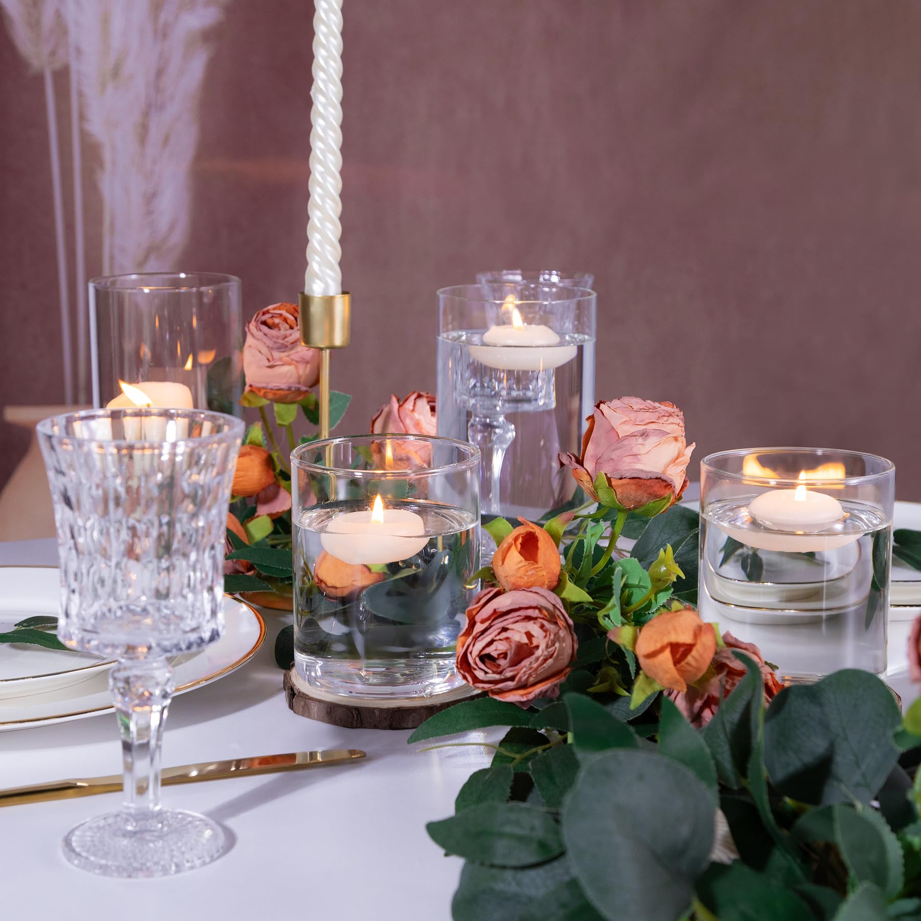 UPBUD gift-ready glass vase set adds elegance to any gift basket.