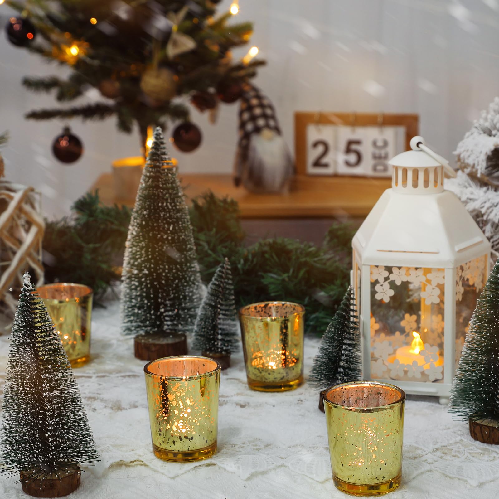 UPBUD gold tealight holder for home and party decor