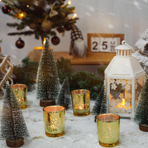 UPBUD gold tealight holder for home and party decor